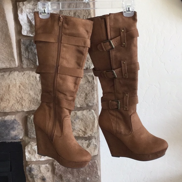 Shoes - Tall Wedge Boots